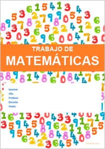 portada de matemáticas